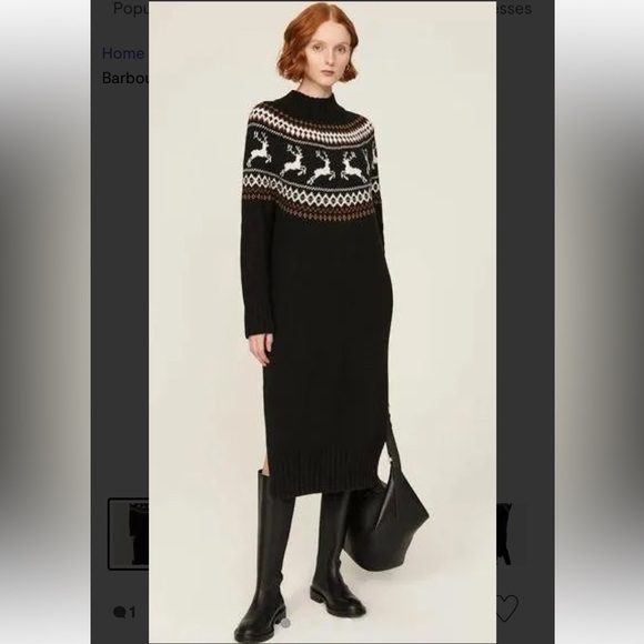 Barbour Kingsbury Sweater Dress // NWT Size 12 - Picture 1 of 6